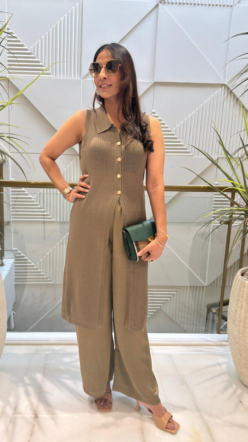 Sienna Knit and Satin Co-ord Set