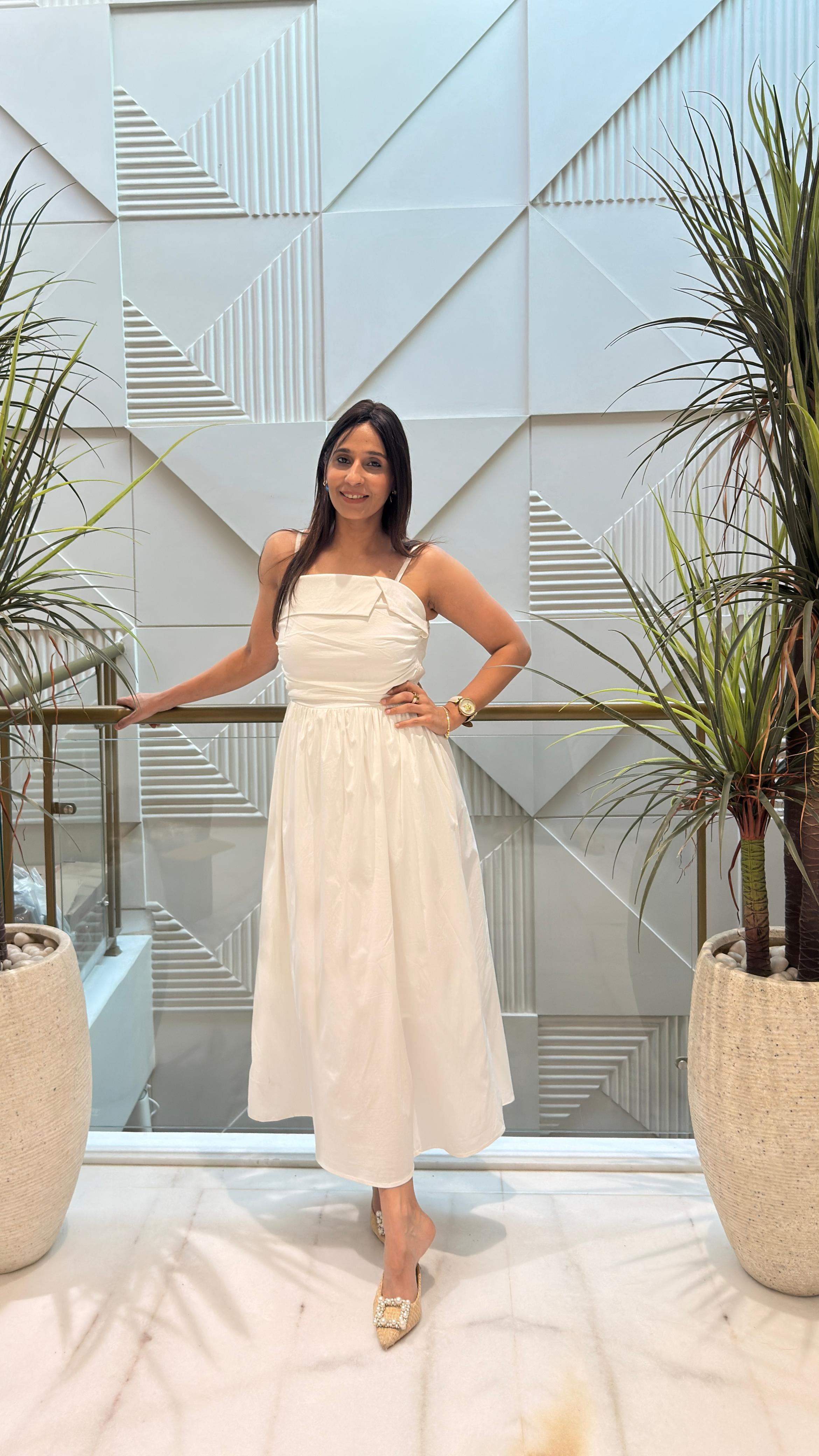 Poplyn spegethi long dress