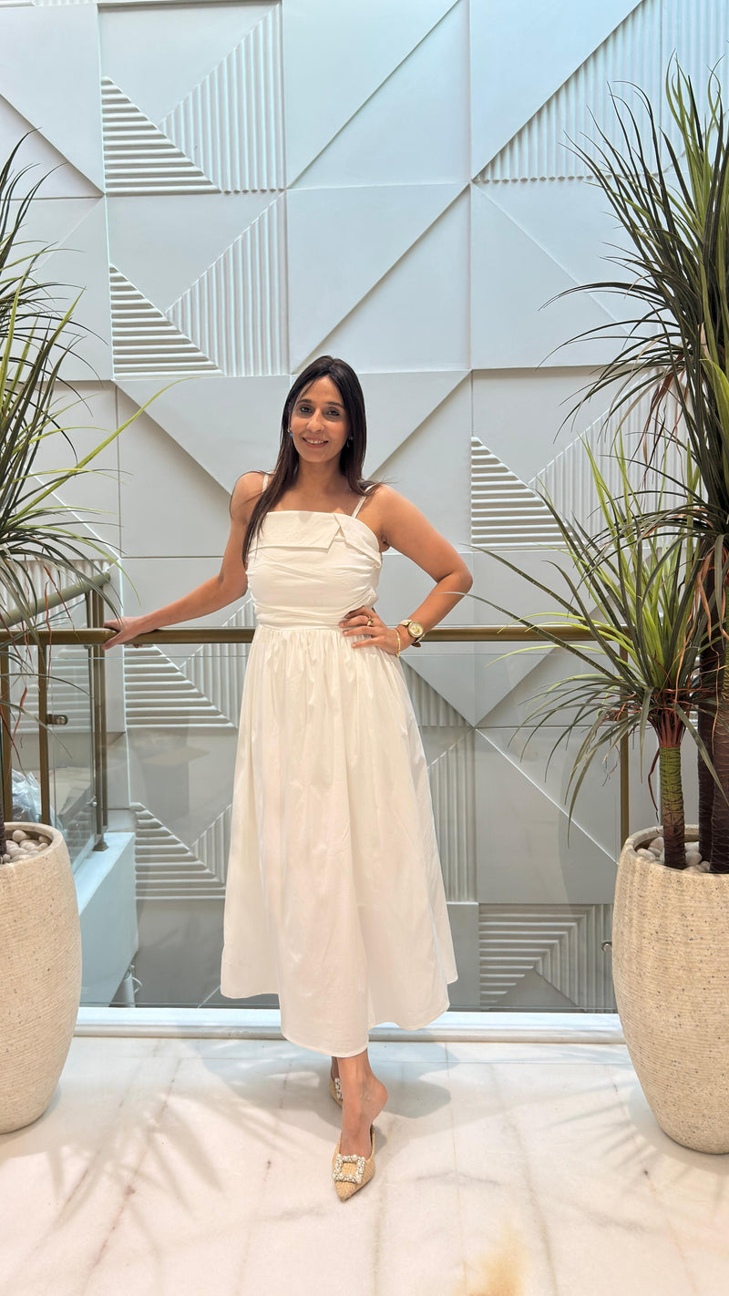 Poplyn spegethi long dress