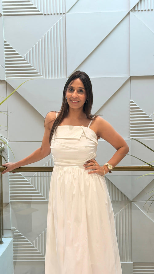Poplyn spegethi long dress