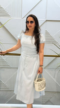 Elysian Puff Sleeve Midi Dress